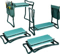 Folding Garden Kneeler Seat Bench Stool - Comfortable EVA Cushion