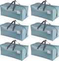 VENO Moving Bags 6 Pack with Backpack Straps - Heavy Duty Storage