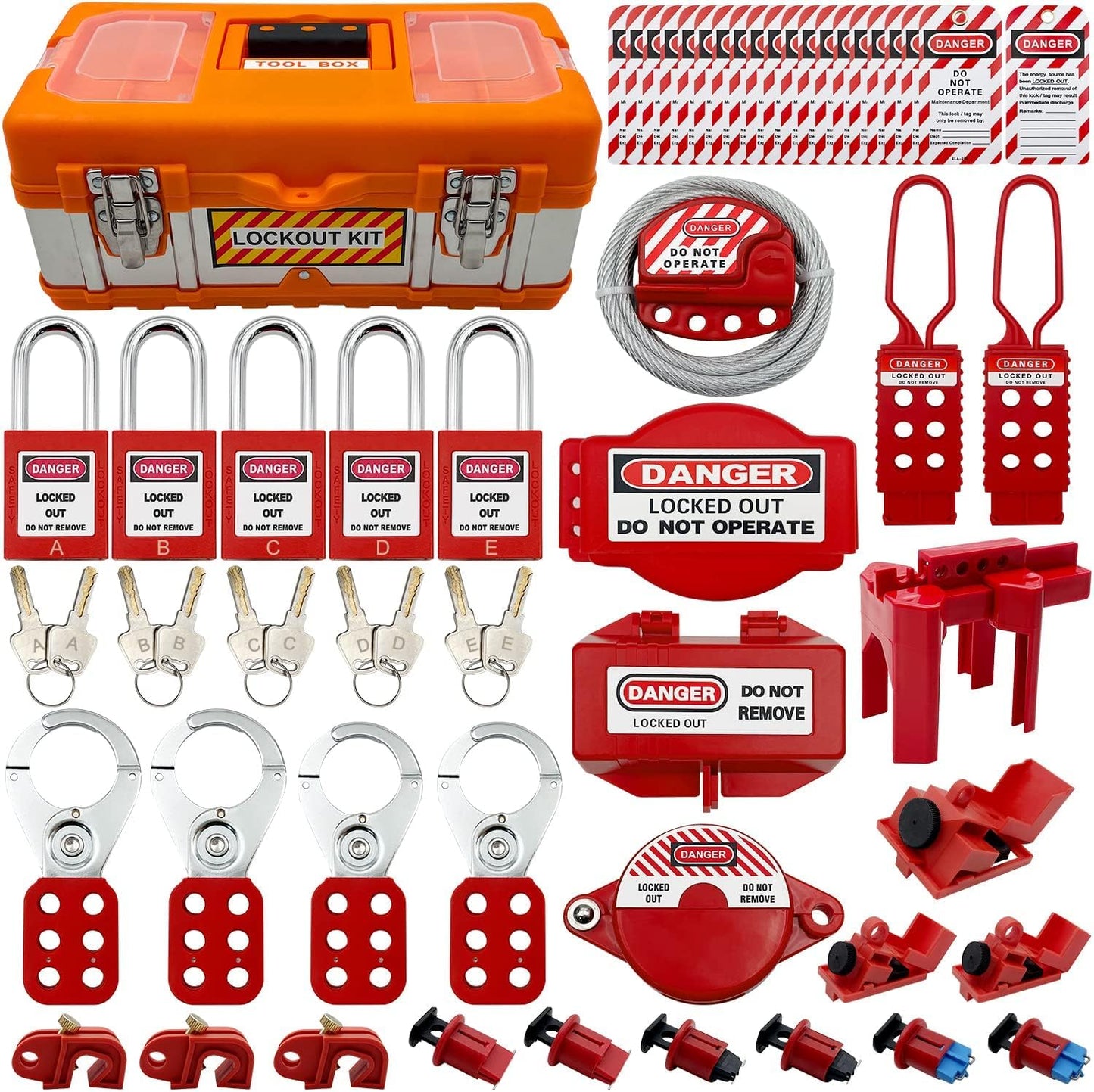 SAFBY Lockout Tagout Kit for Electrical Safety and Compliance