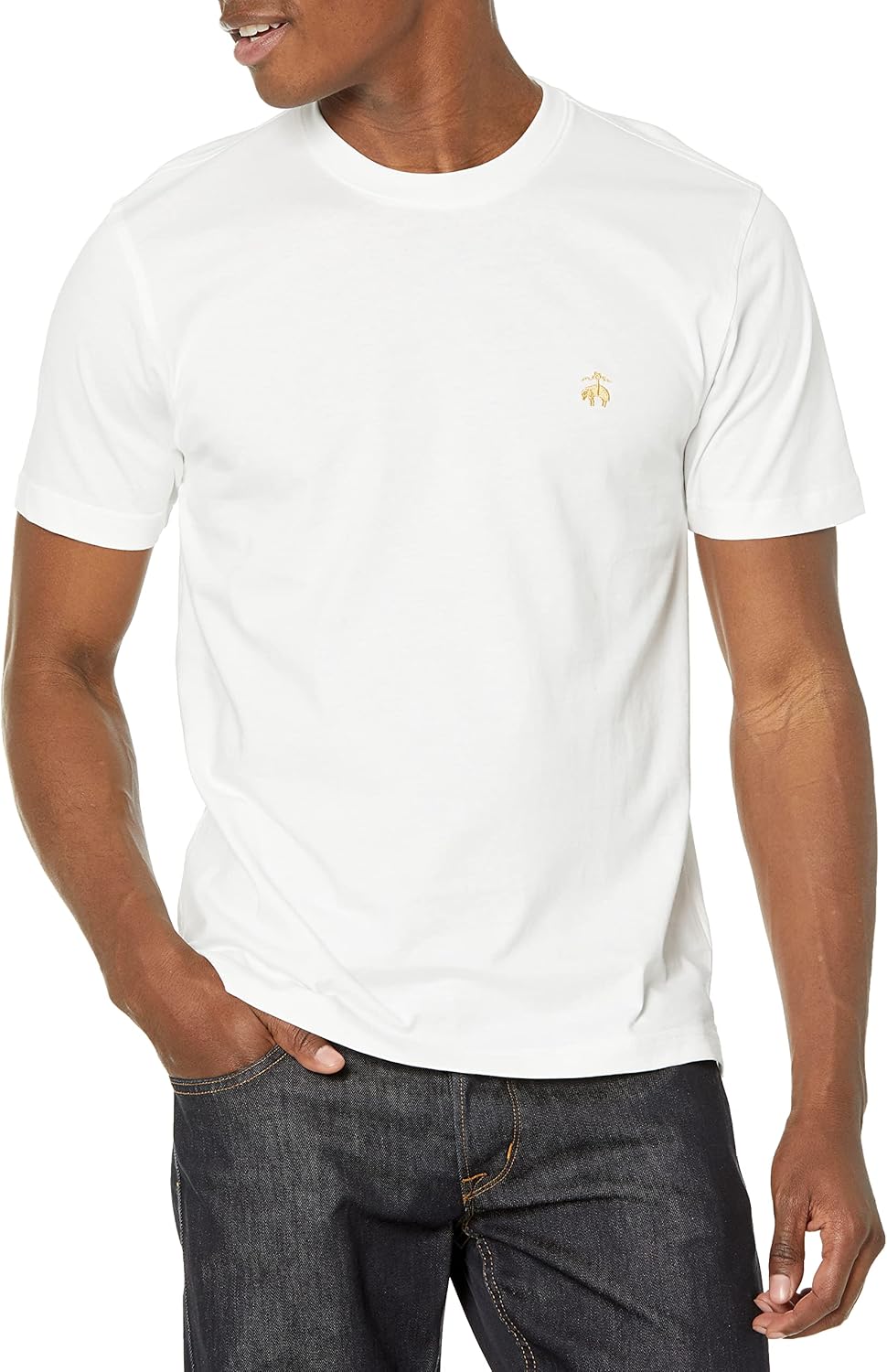 Brooks Brothers Men's Short Sleeve Cotton Crew Neck T-Shirt
