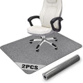 2 Pack Office Chair Mat for Hardwood Floor 55x35 in - Anti-Slip
