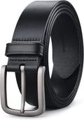 Buffway Men's Leather Belt 1.5 in - Durable Top-Grain Leather
