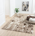 Keen Home Design Area Rug 4x6 - Thick Pile Abstract Accent