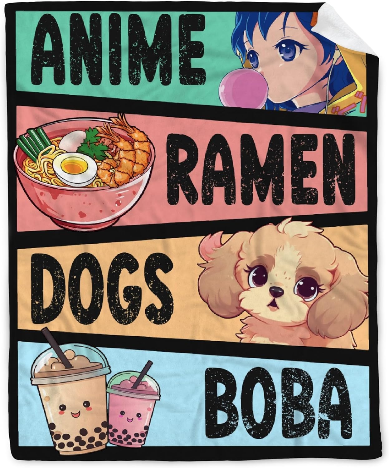 Kawaii Anime Blanket Gifts for Girls - Cozy Flannel Decor