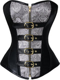 Charmian Women's Corset with Spiral Boning for Gothic Steampunk Look