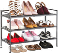 Seville Classics 3-Tier Freestanding Shoe Rack - Stackable Organizer