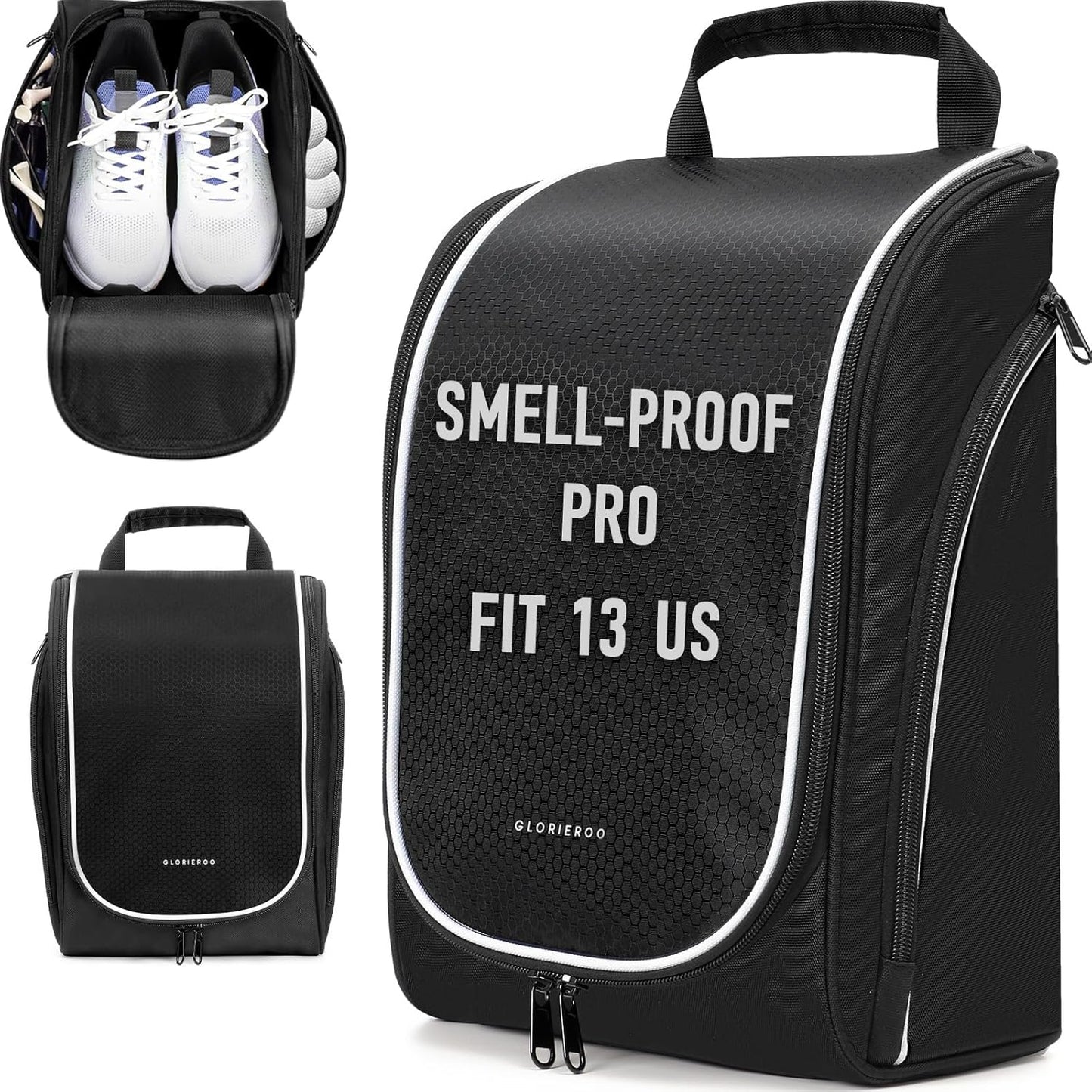 GLORIEROO Smell Proof Shoe Bag - Ultimate Sport Travel Essential