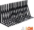 16-Pack 8 in Heavy Duty Shelf Brackets - Heavy Load Support