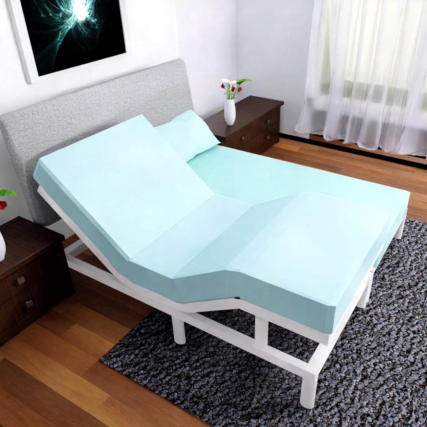 Split Queen Sheets Set - 5 Pcs for Adjustable Bed Comfort