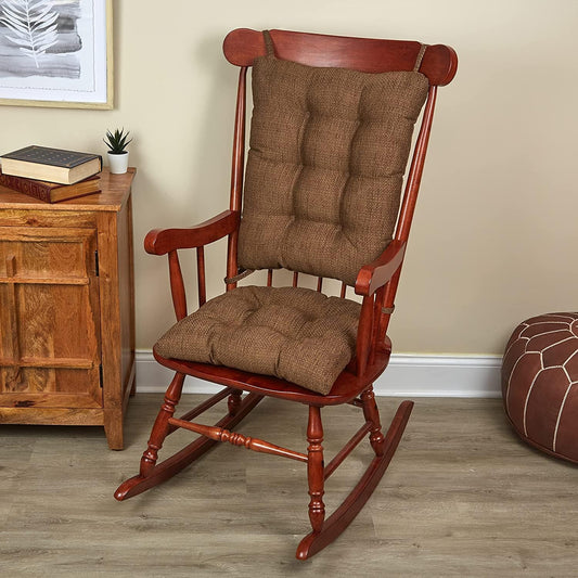 Klear Vu Omega Non-Slip Rocking Chair Cushion Set for Comfort
