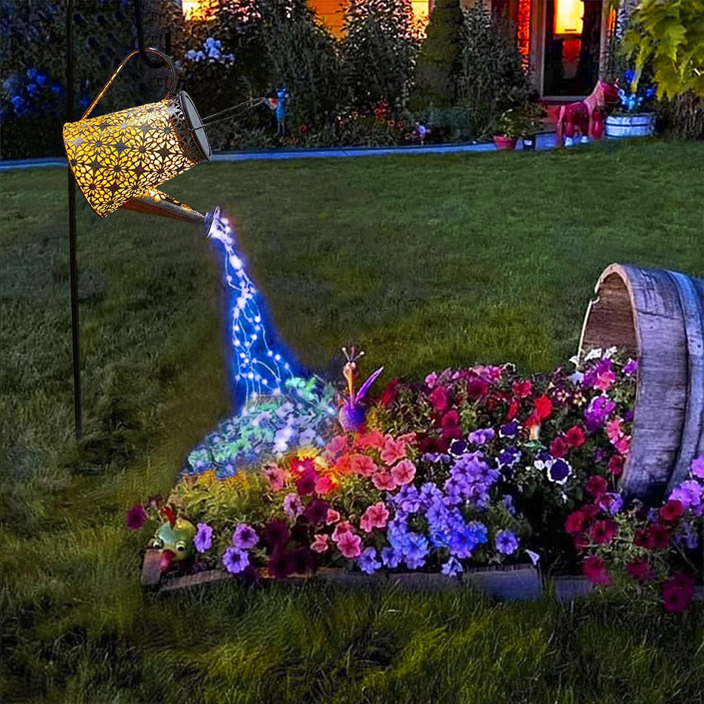VOOKRY Solar Watering Can Lights for Outdoor Garden Decor