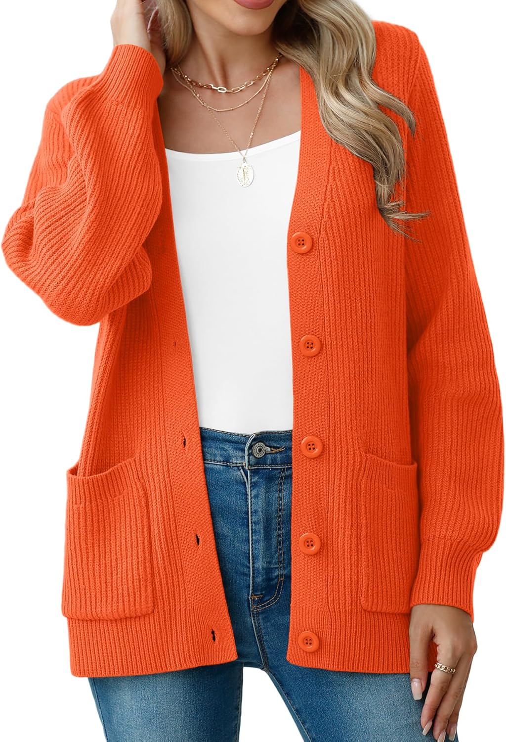 VIISHOW Women Chunky Knit Cardigan Sweater for Fall and Winter