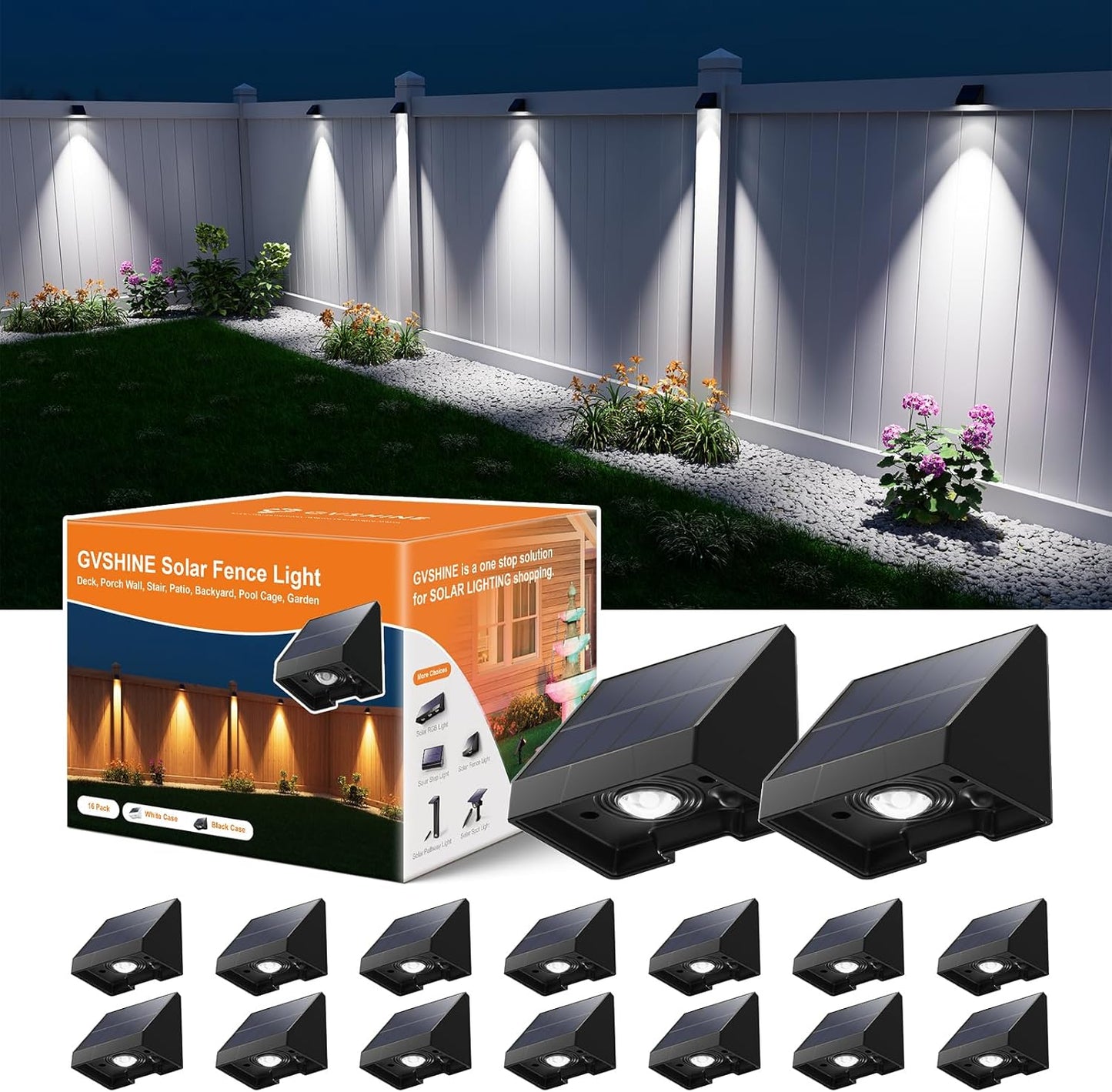 Bright Solar Fence Lights for Outdoor Security and Aesthetics