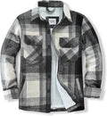 Men's Sherpa Lined Flannel Shirt Jacket - Warm, Everyday Layer