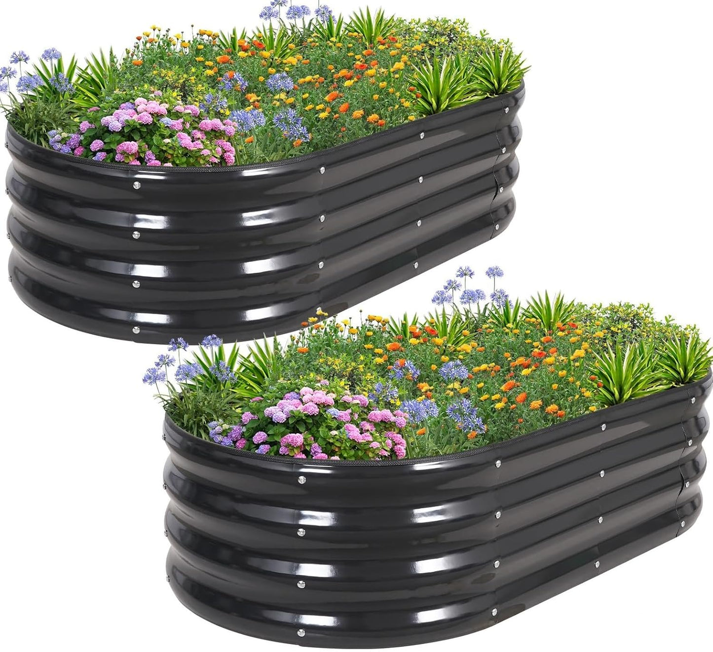 1MORE Galvanized Raised Garden Bed for Outdoor Gardening Needs