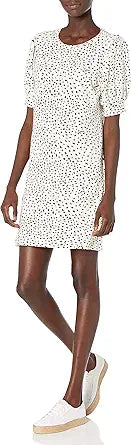 Supersoft Terry Relaxed-Fit Puff-Sleeve Dress for Women