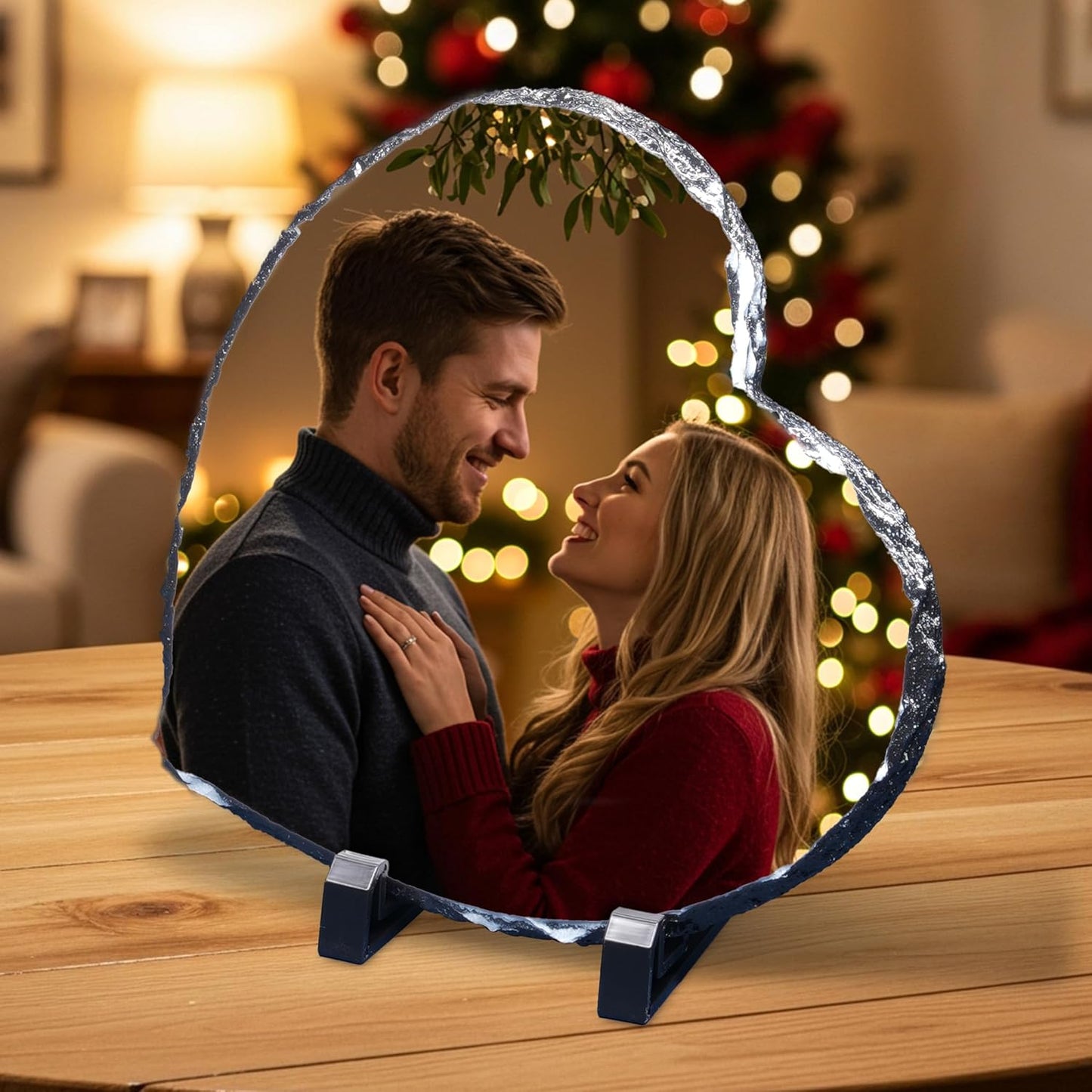 ArtPix 3D Christmas Personalized Slate Plate for Unique Gifts