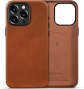 iPhone 13 Pro Leather Case Compatible with MagSafe - Slim Saddle Brown