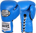 Casanova Boxing Professional LACE-UP Fight Gloves (Blue, 8 oz)