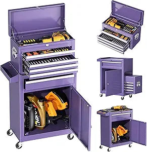 5-Drawer Rolling Tool Chest with Wheels for Garage and Workshop