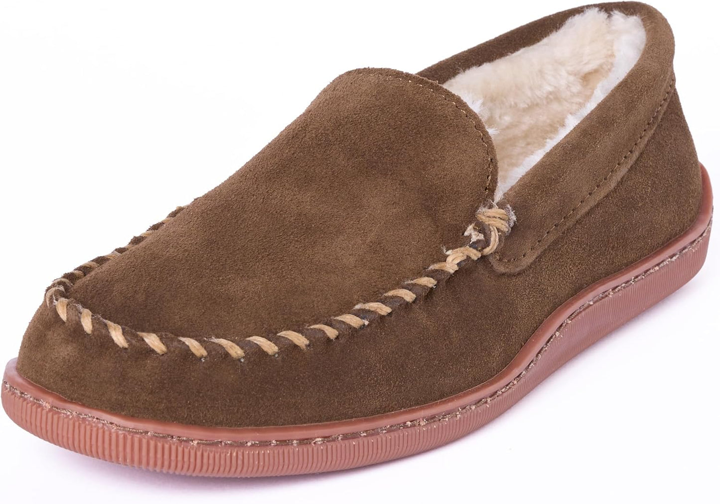 Minnetonka Men's Pile Lined Hardsole Slipper for Ultimate Comfort