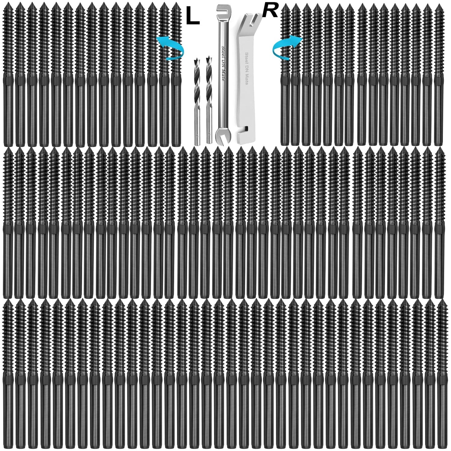 Steel DN Mate T316 Stainless Steel Swage Lag Screws for Railing