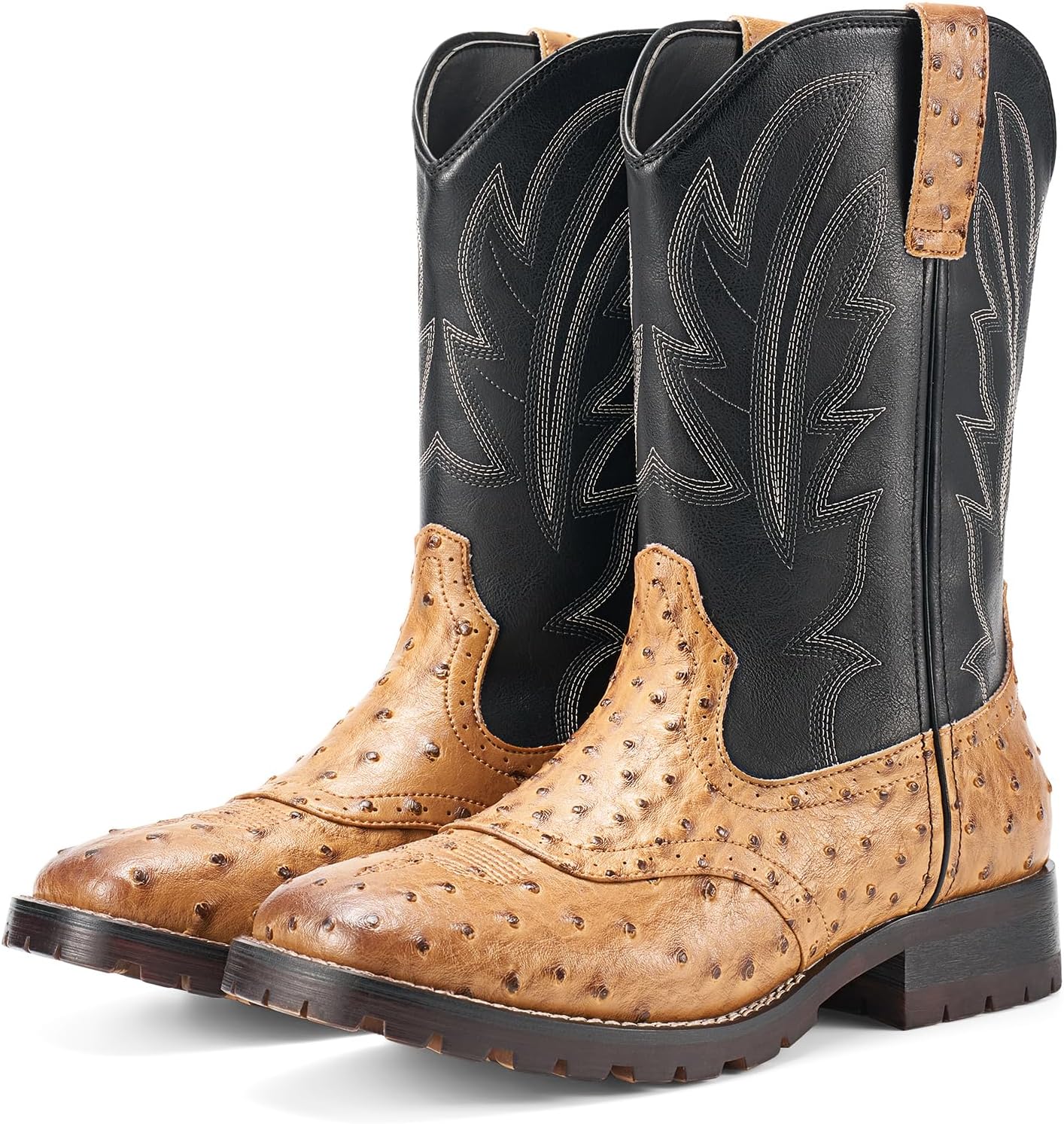 Rollda Cowboy Boots for Men - Classic Western Style and Comfort