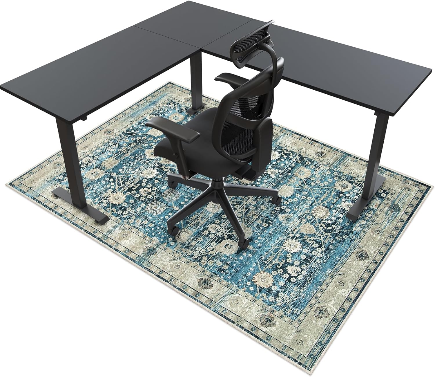 Anidaroel Office Chair Mat for Hardwood Floor - Stylish Protector