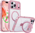 CASEKOO Pink iPhone 17 Pro Case with Ultra Magnetic Stand - 16ft