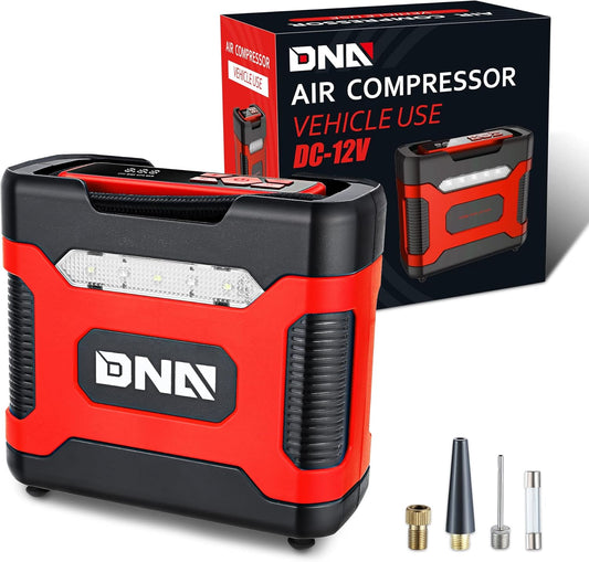 Portable 12V DC Digital Tire Inflator for Cars and Bicycles