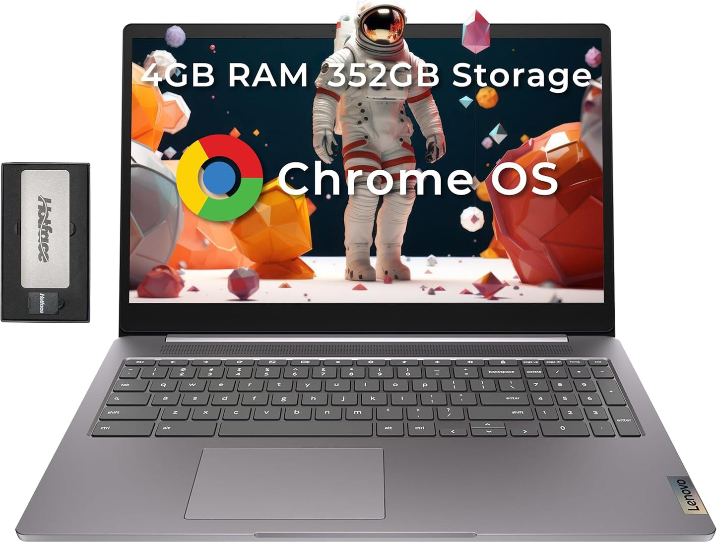 Lenovo IdeaPad 3 15.6in FHD Chromebook with 352GB Storage