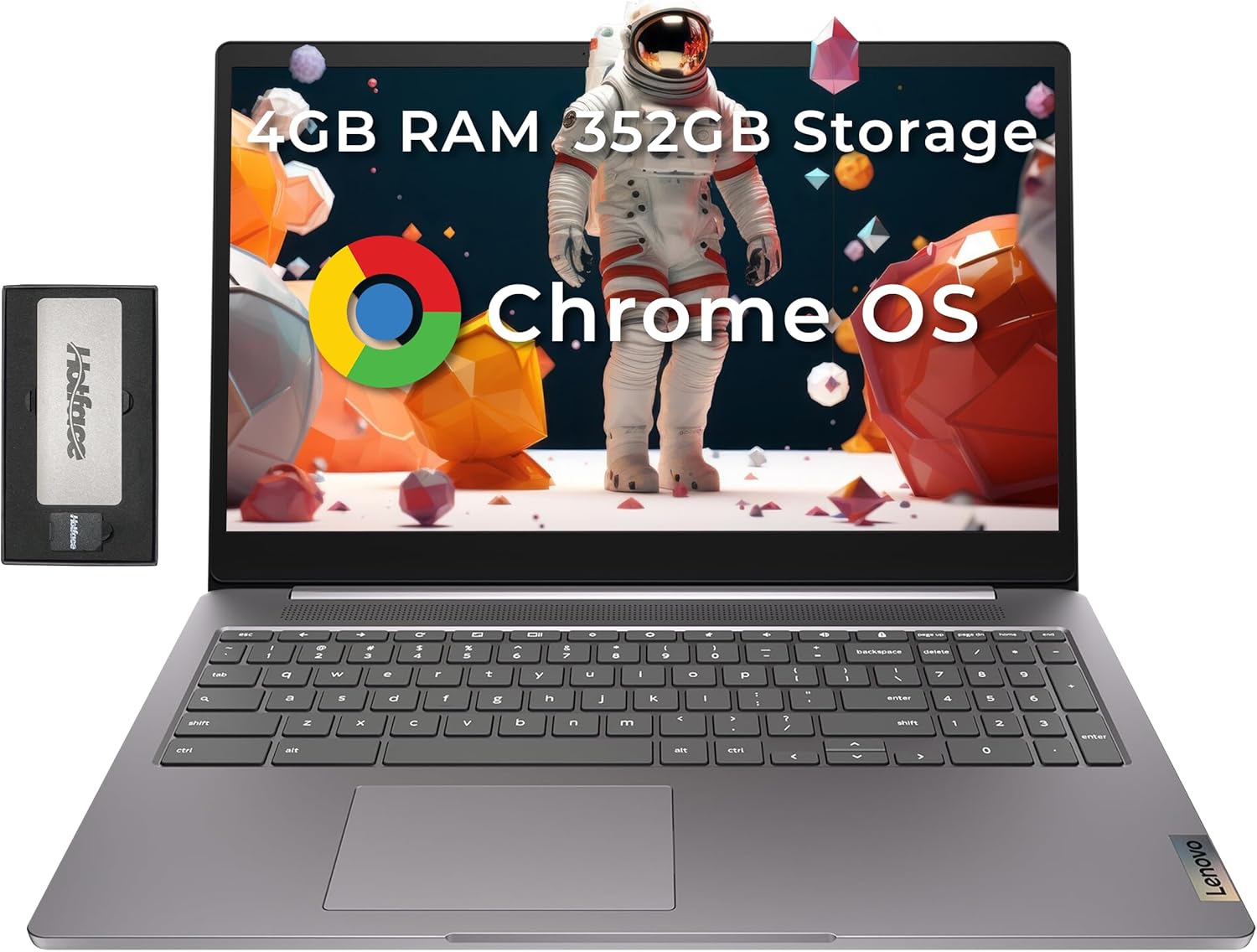 Lenovo IdeaPad 3 15.6in FHD Chromebook with 352GB Storage