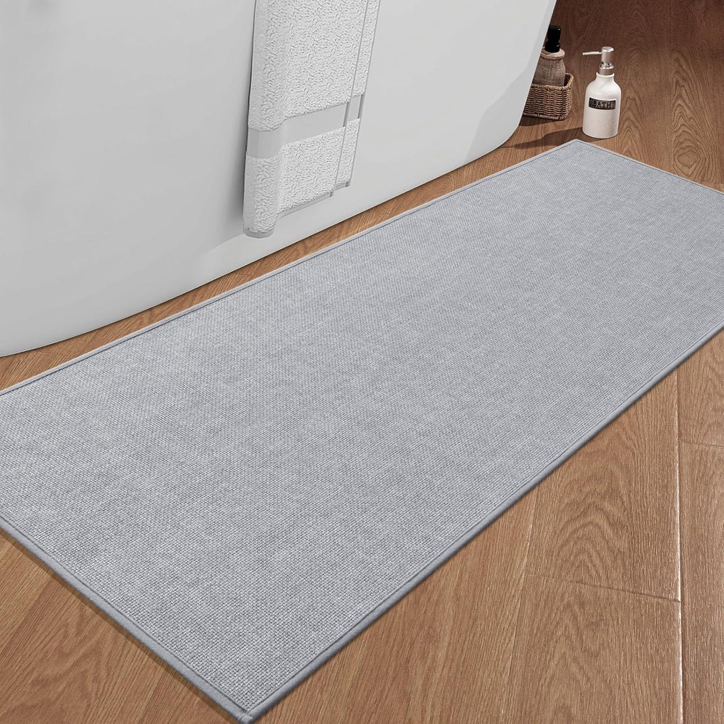 Chakme Ultra Thin Non Slip Bath Mat 59x25 for Quick Drying