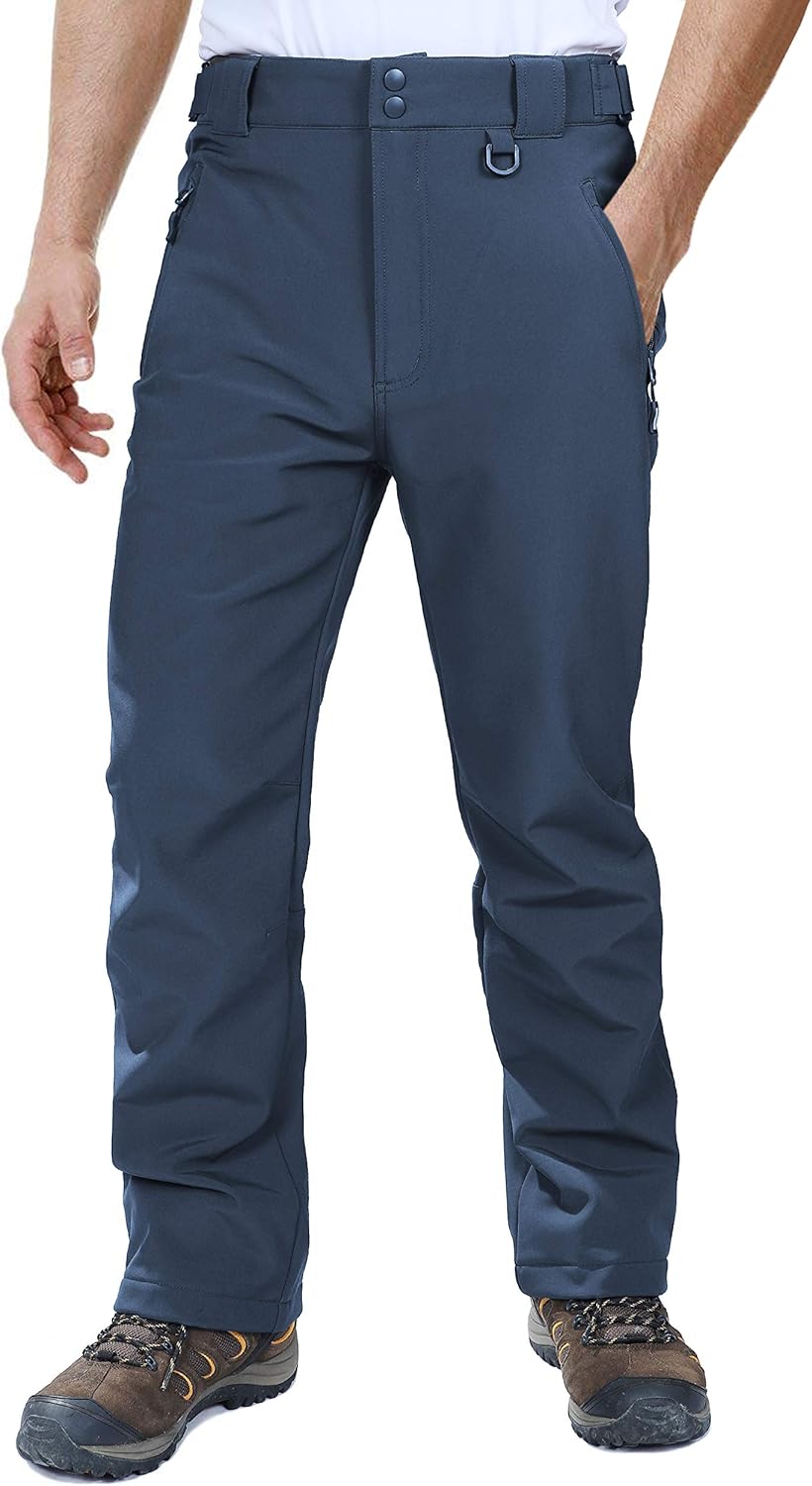 Outdoor Ventures Men's Lite Waterproof Windproof Fleece Pants