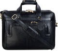 Full Grain Leather 16 Inch Briefcase Laptop Shoulder Bag - Classic