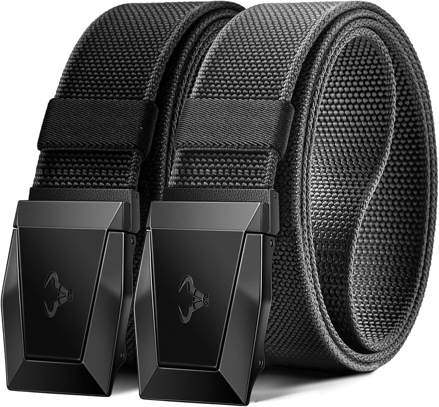 BULLIANT Men Belt 2 Pack for Outdoor Work and Sports Activities