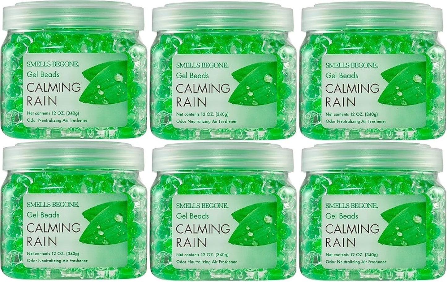 Odor Eliminator Gel Beads - 12 oz Pack of 6 for Fresh Air