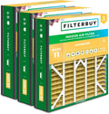 20x20x5 Air Filter MERV 11 Superior Pet & Allergy Defense - 3-Pack
