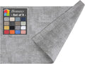 Faux Leather Heat Resistant Placemats Set of 8 - Light Grey
