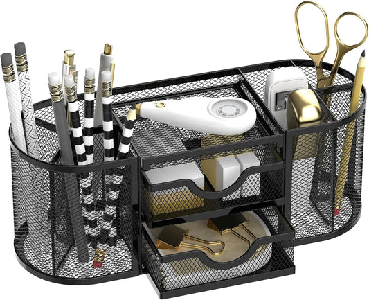 SUPEASY Mesh Desk Organizer with Drawers - Declutter Your Desk!