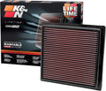 K&N High-Flow Original Lifetime Engine Air Filter - Boosts Power