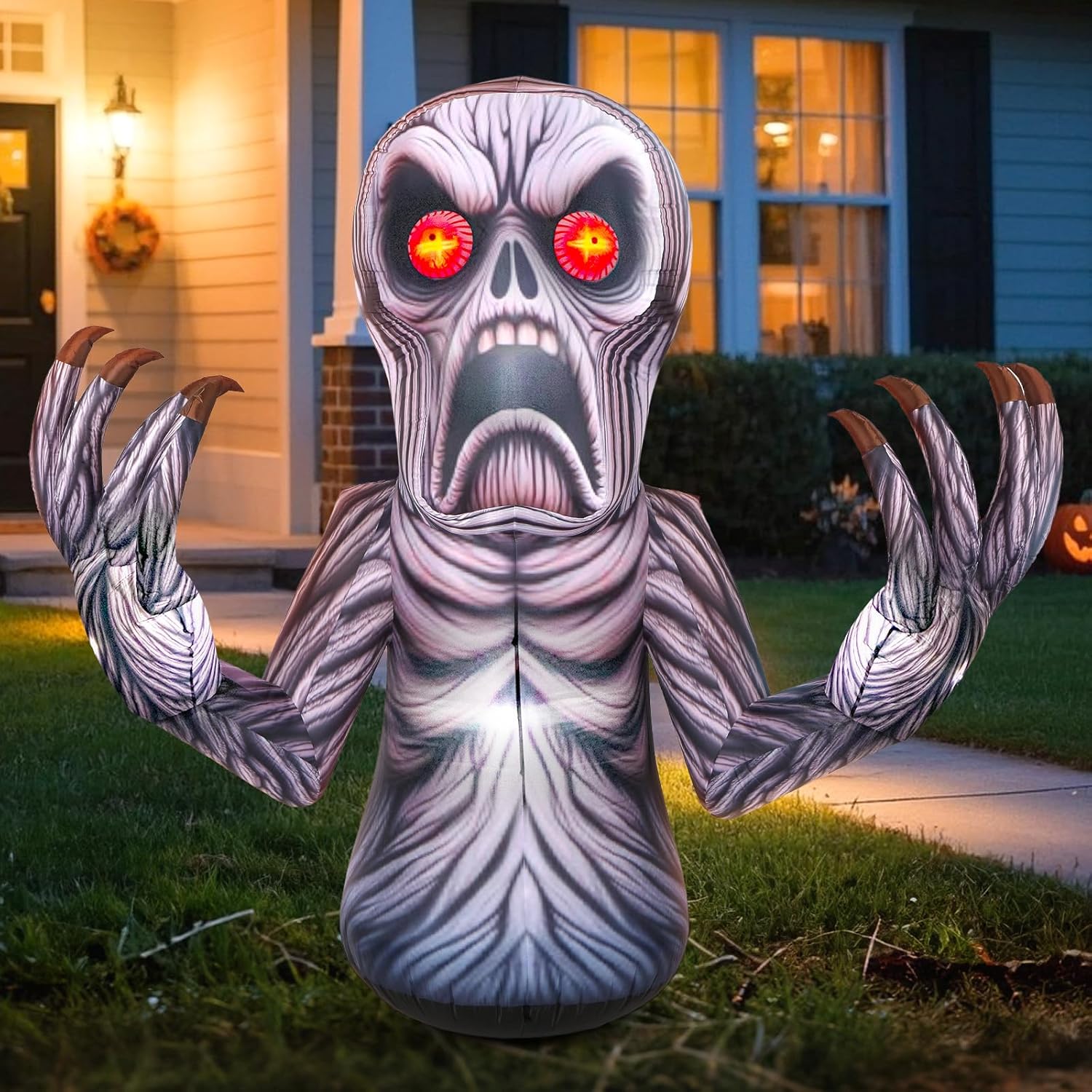 7FT Halloween Inflatables Scary Monster for Thrilling Decor