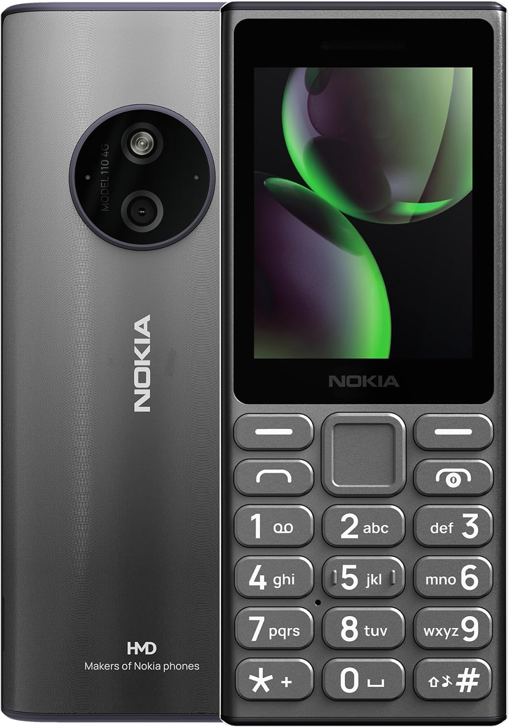 Nokia 110 4G Mobile Phone: Dual SIM, Long Battery Life, Titanium