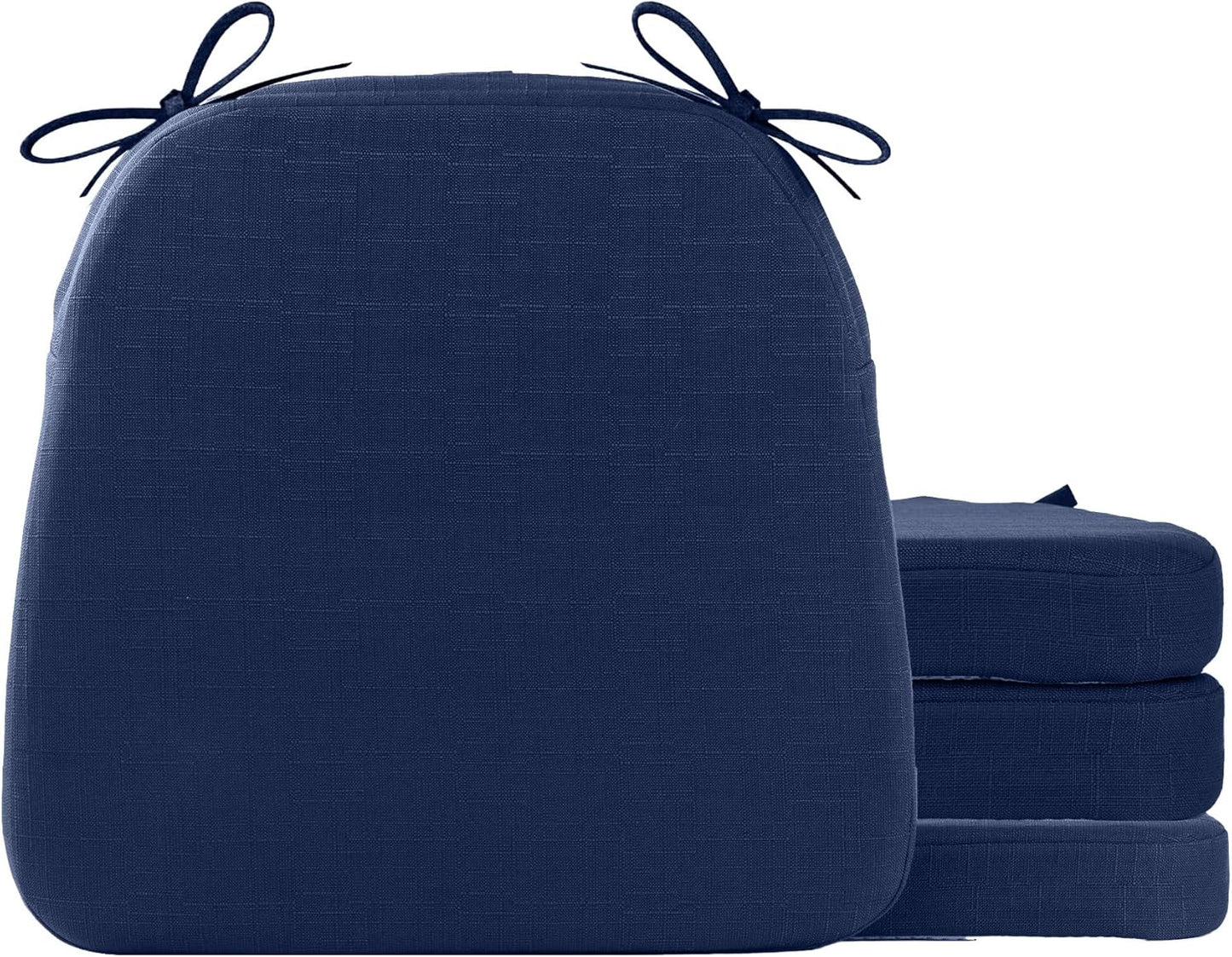 Battilo Chair Cushions for Dining Chairs with Ties, Navy
