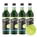 Sugar-Free Lime Syrup 25.4 fl oz (Pack of 4) - Tangy Low-Calorie