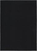 Garland Rug Town Square Black 8 ft x 10 ft Non Slip Area Rug - Durable