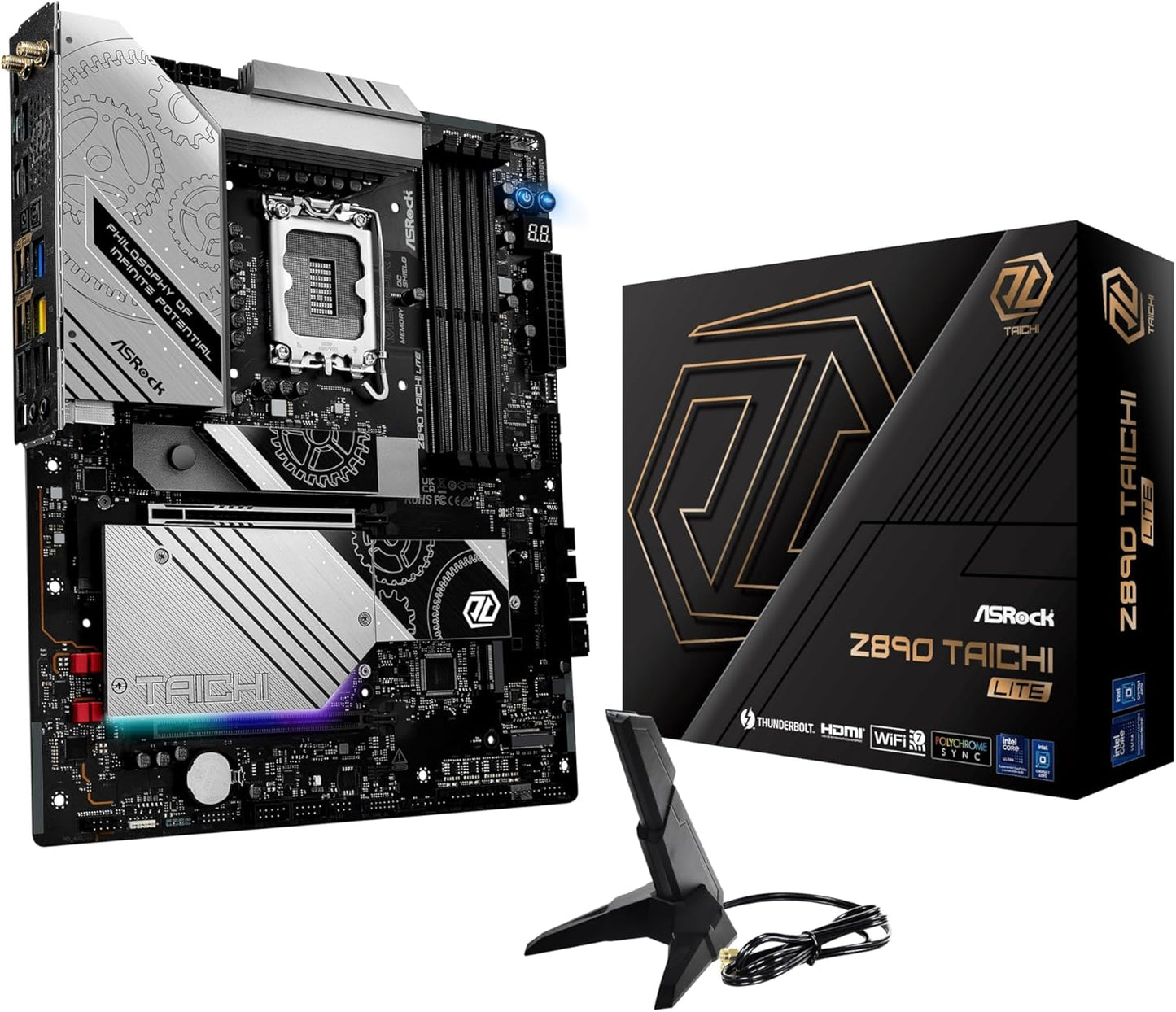 ASRock Z890 Taichi Lite Motherboard with WiFi 7 and DDR5 Support