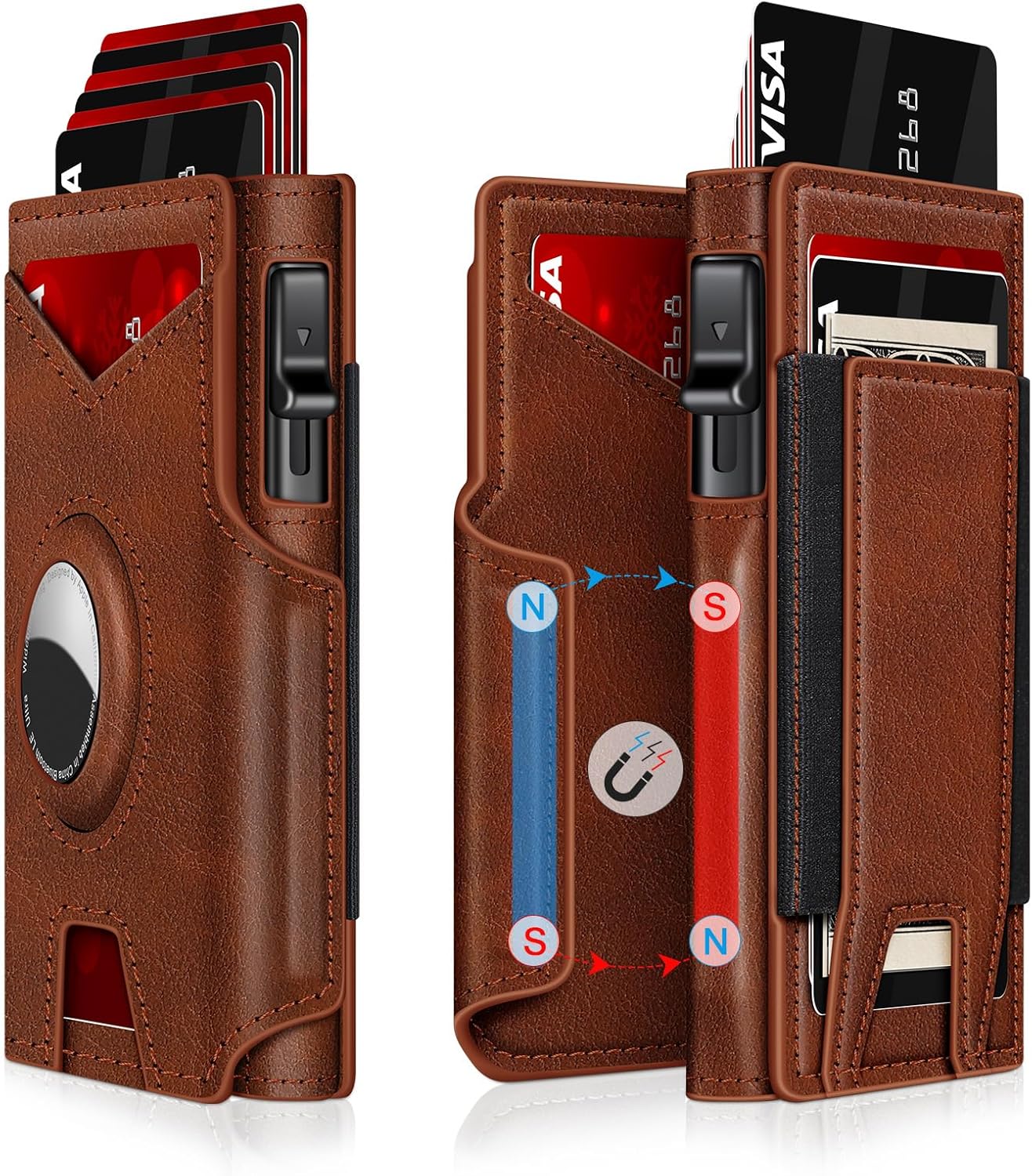 Airtag Wallet for Men: Slim RFID Blocking Card Holder Design