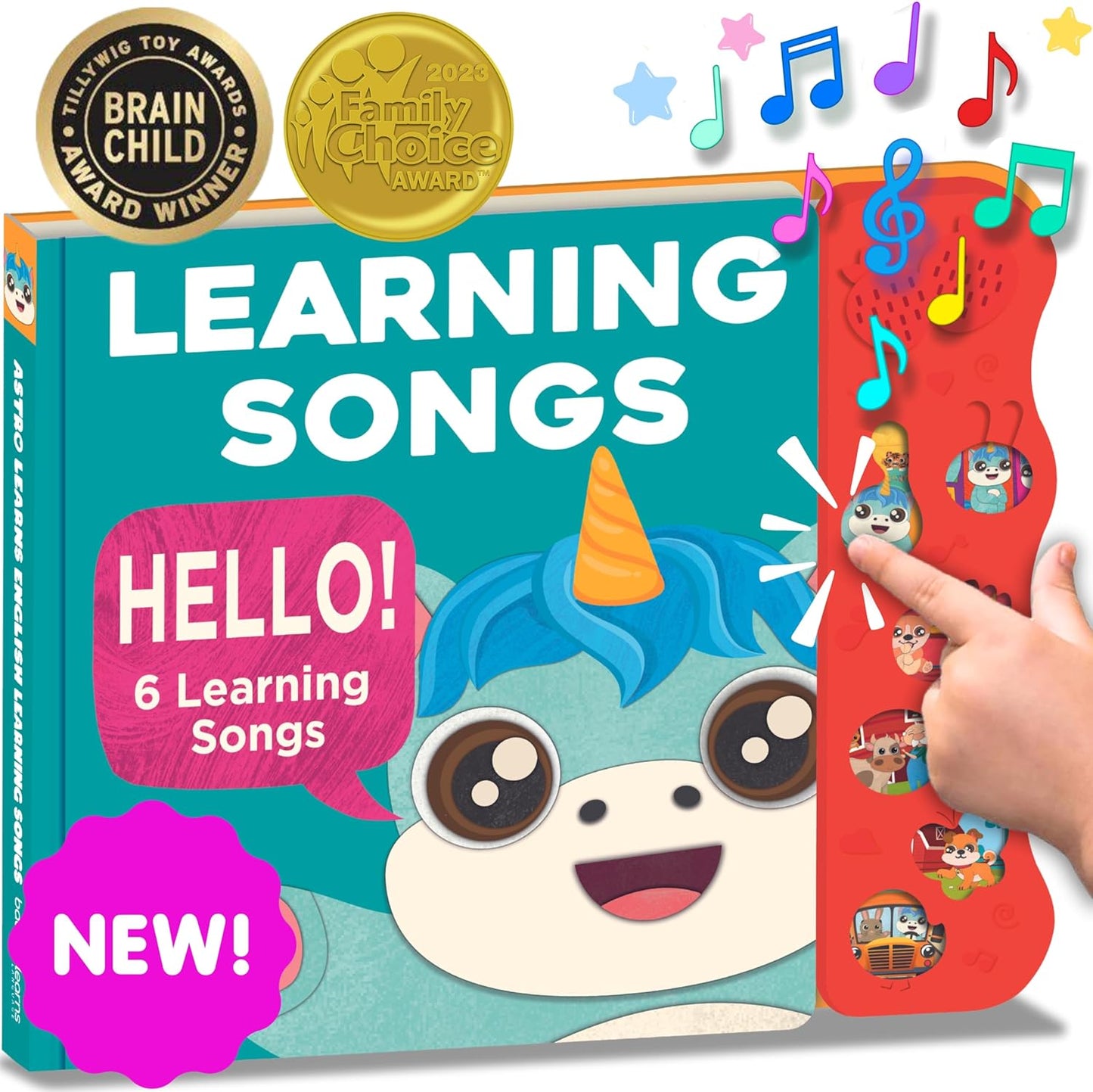 Astro Learns English Singing Book - Toddler Interactive Learning