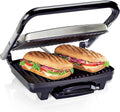Panini Press Sandwich Maker & Indoor Grill - Fast, Compact Results